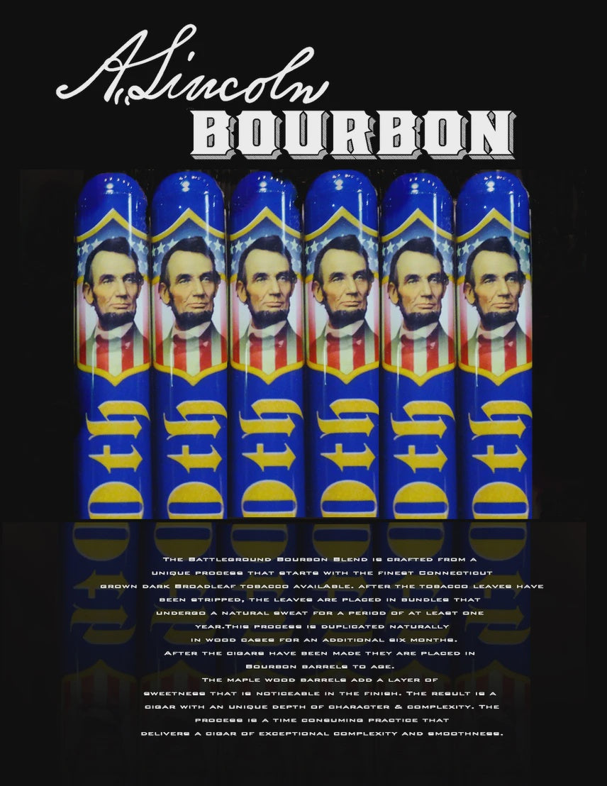 Battleground LINCOLN Emancipator Bourbon cigar tube